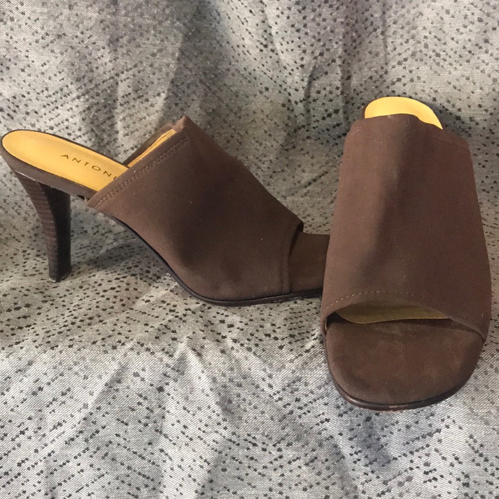 Brown Antonio Melani heeled sandal